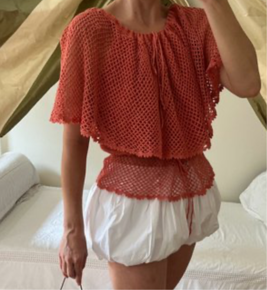 Vintage Salmon Crochet