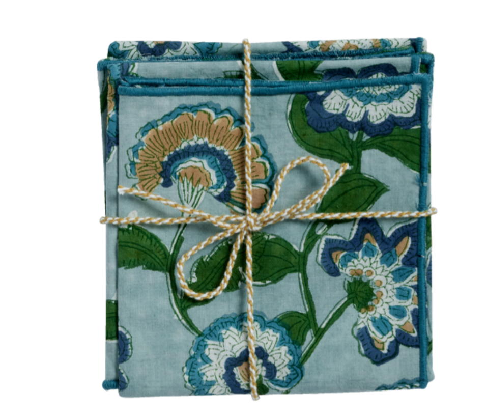 Set Of Napkins - Guapao Blue Green