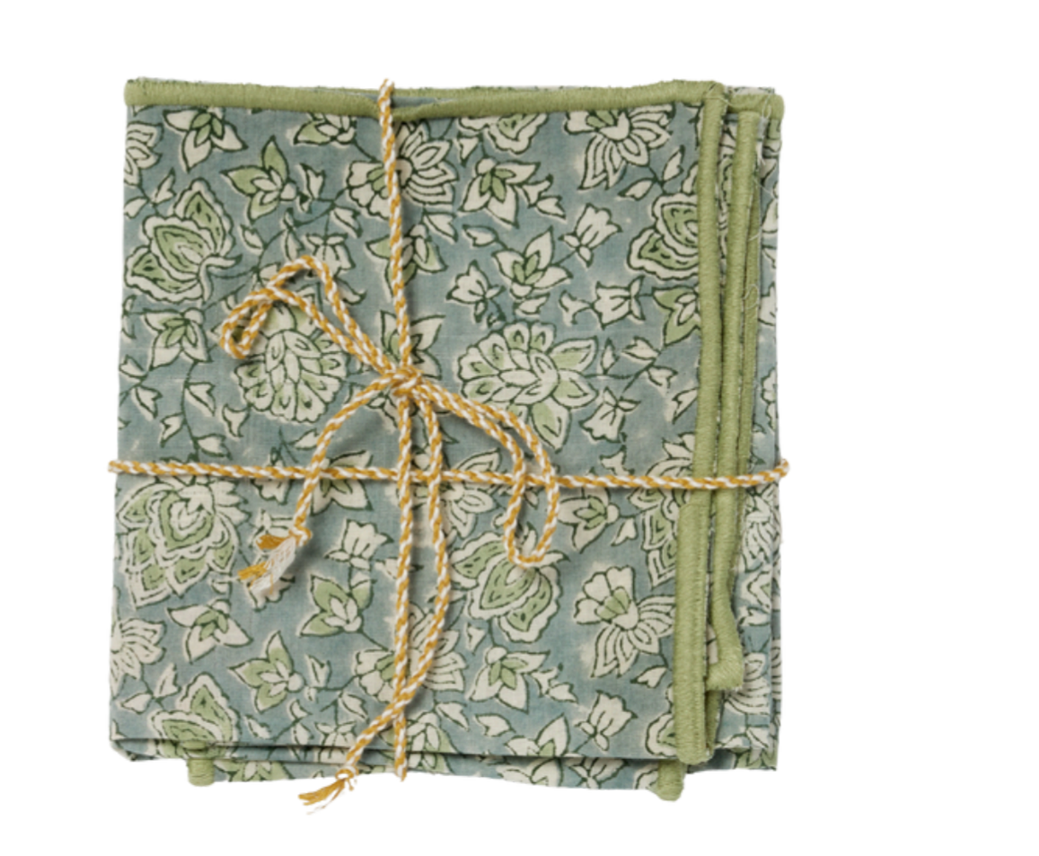 Set Of Napkins - Arushi Blue Green