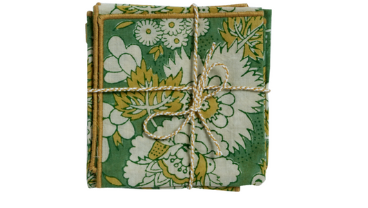 Set Of Napkins - Vishnu Green