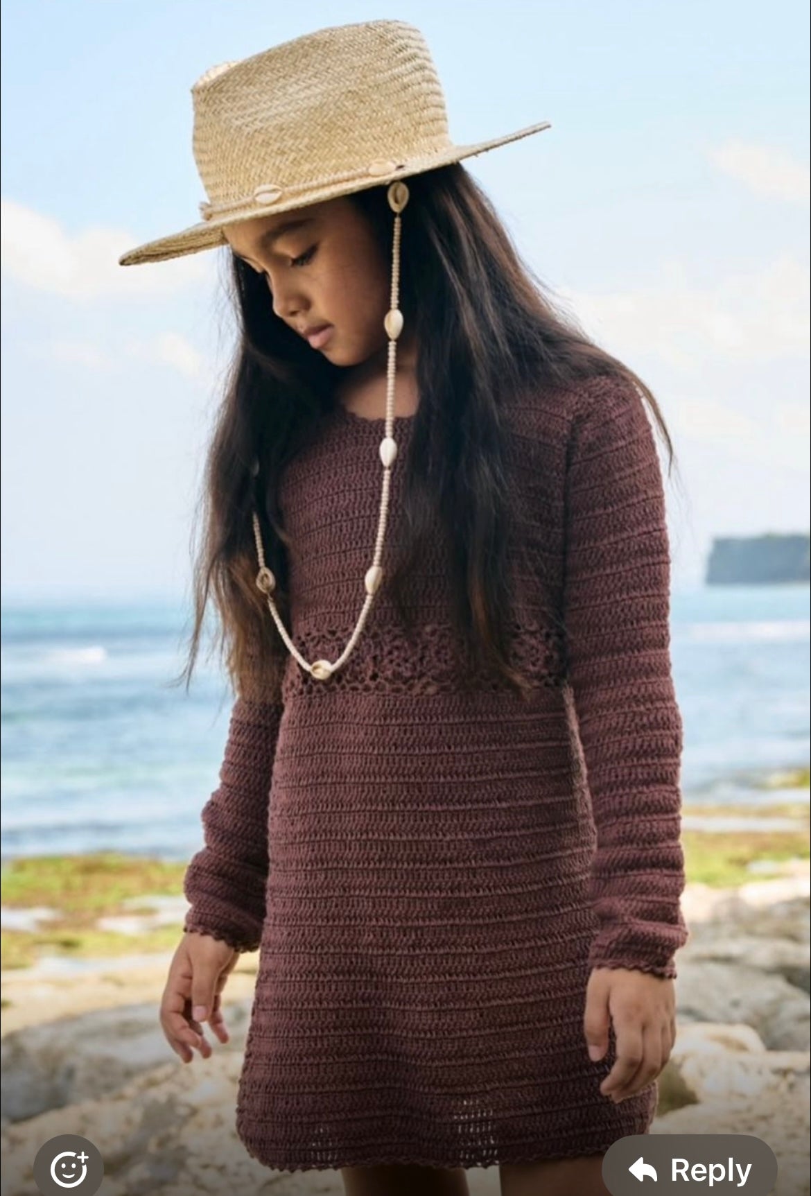 Nothing But Amor Brown Crochet Dress