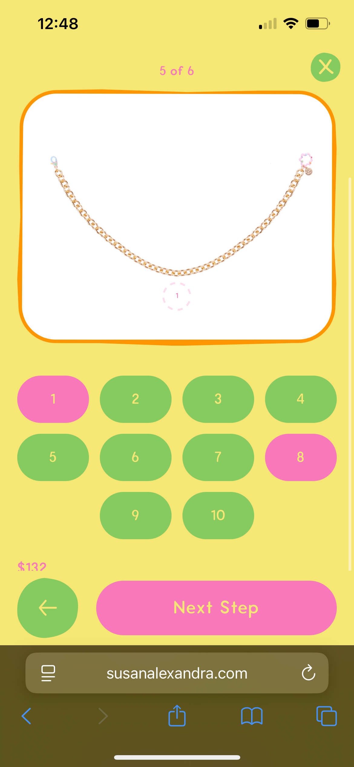 Susan Alexandra Chain 1 Charm