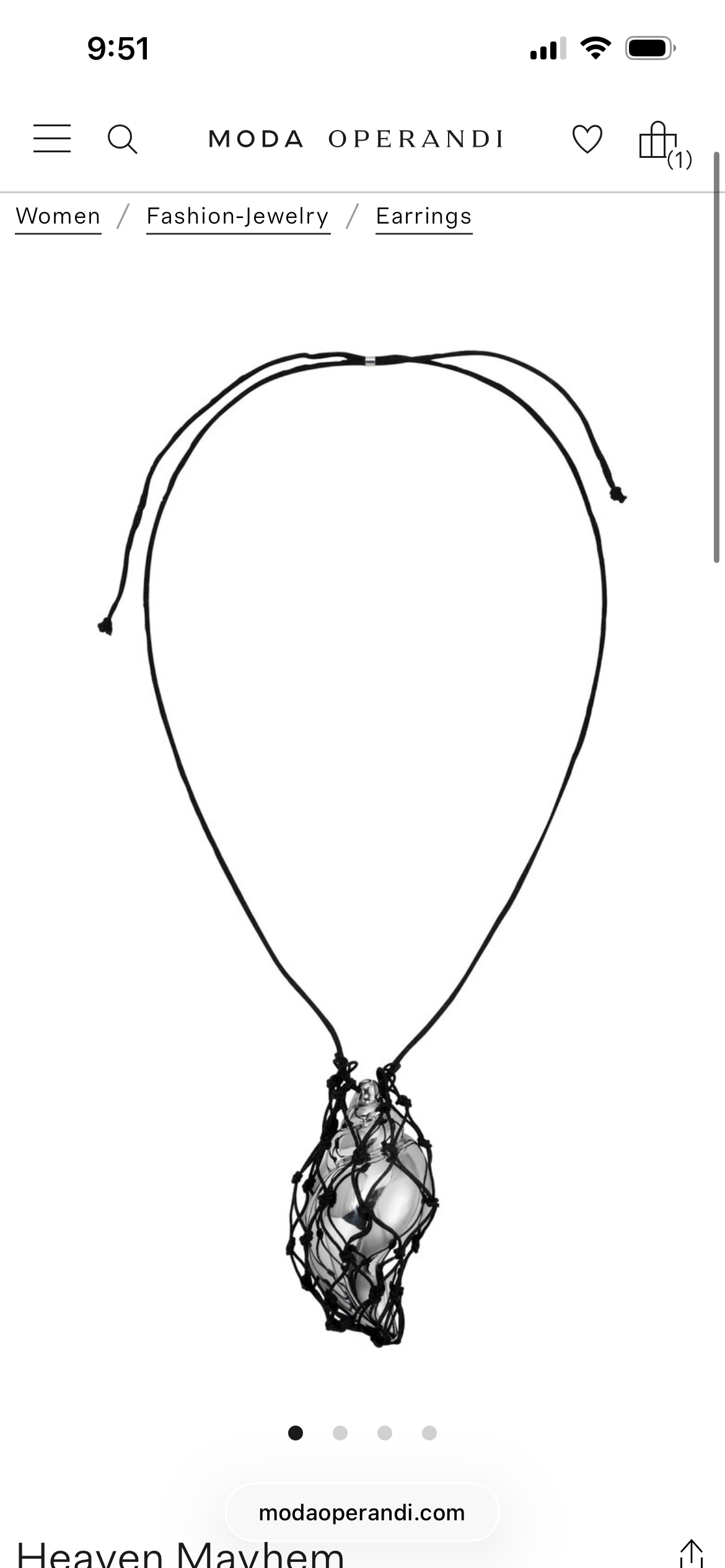 Heaven Mayhem Sterling Necklace