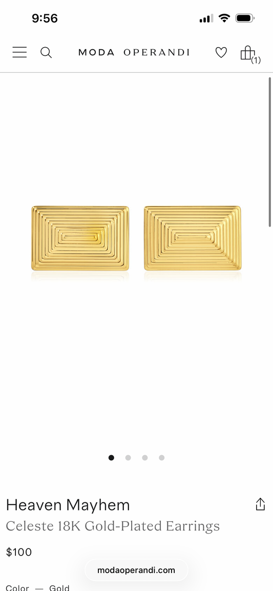 Heaven Mayem 18K Celeste Earrings